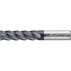 Walter-Prototyp - 20mm, 38mm LOC, 20mm Shank Diam, 104mm OAL, 5 Flute, Solid Carbide Square End Mill - TiAlN Finish, 45° Helix, Right Hand Cut, Right Hand Flute, Series MC122-A-B - Apex Tool & Supply