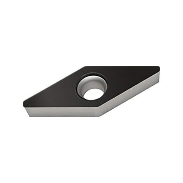 Walter - VCMW RK6 Grade WKK10S Turning Insert - TiCN+Al2O3+(TiCN) Finish, 35° Rhombic, 9.53mm Inscr Circle, 4.76mm Thick, 0.4mm Corner Radius - Apex Tool & Supply