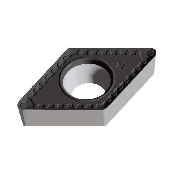 Walter - DCMT PM Grade WSM20S Turning Insert - TiAlN+Al2O3+(Al) Finish, 55° Rhombic, 9.53mm Inscr Circle, 3.97mm Thick, 0.8mm Corner Radius - Apex Tool & Supply
