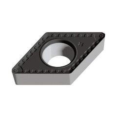 Walter - DCMT PM Grade WSM20S Turning Insert - TiAlN+Al2O3+(Al) Finish, 55° Rhombic, 9.53mm Inscr Circle, 3.97mm Thick, 0.8mm Corner Radius - Apex Tool & Supply