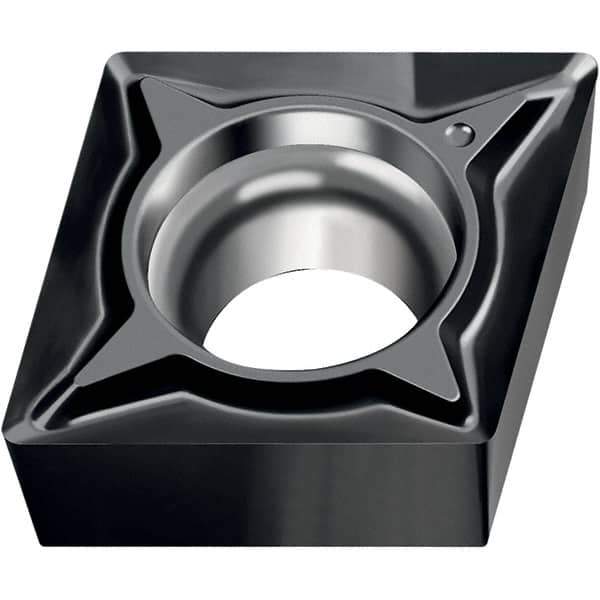 Walter - CCGT FN2 Grade WNN10 Turning Insert - TiAlN Finish, 80° Rhombic, 9.53mm Inscr Circle, 3.97mm Thick, 0.2mm Corner Radius - Apex Tool & Supply