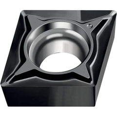 Walter - CCGT FN2 Grade WNN10 Turning Insert - TiAlN Finish, 80° Rhombic, 9.53mm Inscr Circle, 3.97mm Thick, 0.2mm Corner Radius - Apex Tool & Supply