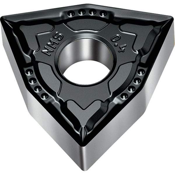 Walter - WNMG NMS Grade WSM10S Turning Insert - TiAlN+Al2O3+(Al) Finish, 80° Trigon, 12.7mm Inscr Circle, 4.76mm Thick, 0.8mm Corner Radius - Apex Tool & Supply