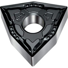 Walter - WNMG NMS Grade WSM10S Turning Insert - TiAlN+Al2O3+(Al) Finish, 80° Trigon, 12.7mm Inscr Circle, 4.76mm Thick, 0.8mm Corner Radius - Apex Tool & Supply