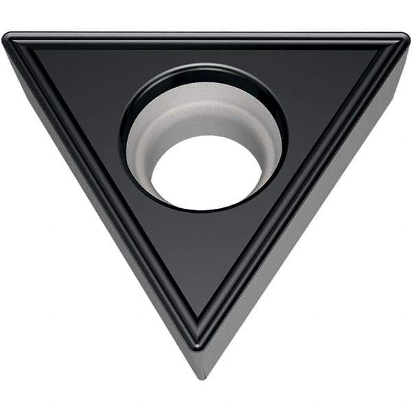 Walter - TCMT FM6 Grade WSM30S Turning Insert - TiAlN+Al2O3+(Al) Finish, 60° Triangle, 9.53mm Inscr Circle, 3.97mm Thick, 0.4mm Corner Radius - Apex Tool & Supply