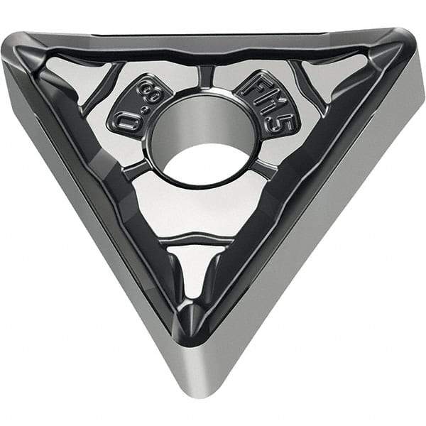 Walter - TNMG FM5 Grade WSM10S Turning Insert - TiAlN+Al2O3+(Al) Finish, 60° Triangle, 9.53mm Inscr Circle, 4.76mm Thick, 0.4mm Corner Radius - Apex Tool & Supply