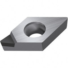Walter - DPGW FS-1 Grade WDN10 Turning Insert - Polycrystaline Diamond Finish, 55° Rhombic, 9.53mm Inscr Circle, 3.97mm Thick, 0.4mm Corner Radius - Apex Tool & Supply
