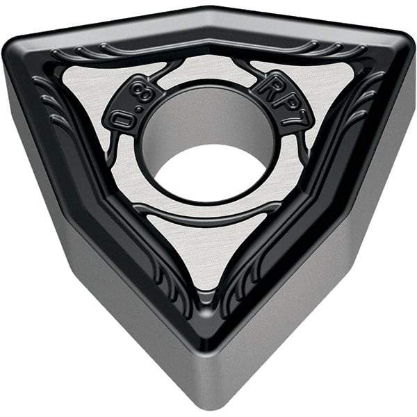 Walter - WNMG RP7 Grade WKP30S Turning Insert - TiCN+Al2O3+(TiCN) Finish, 80° Trigon, 12.7mm Inscr Circle, 4.76mm Thick, 1.2mm Corner Radius - Apex Tool & Supply