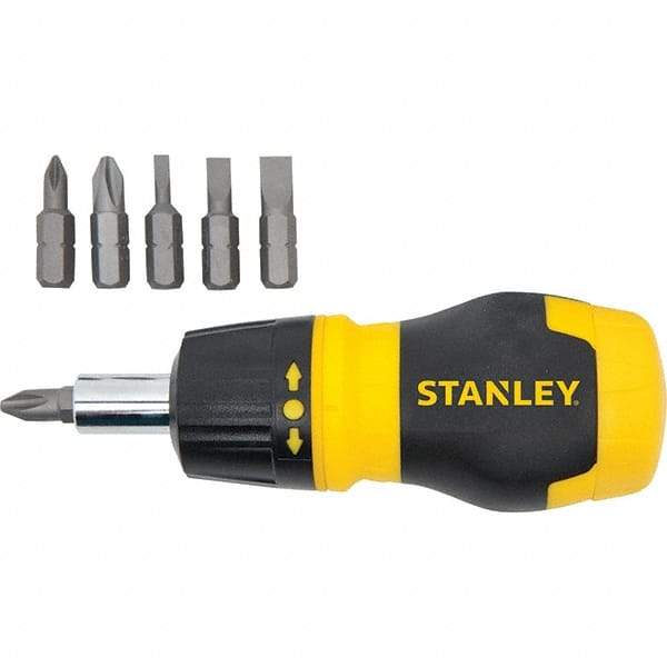 Stanley - Bit Screwdrivers Type: Multi-Bit Screwdriver Tip Type: Phillips; Slotted - Apex Tool & Supply