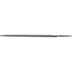 Stanley - 6" Long, Bastard Cut, Triangle American-Pattern File - Single Cut, 0.38" Overall Thickness - Apex Tool & Supply