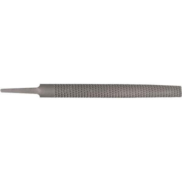 Stanley - 8" Long, Bastard Cut, Half Round American-Pattern File - Single Cut, 1/4" Overall Thickness - Apex Tool & Supply