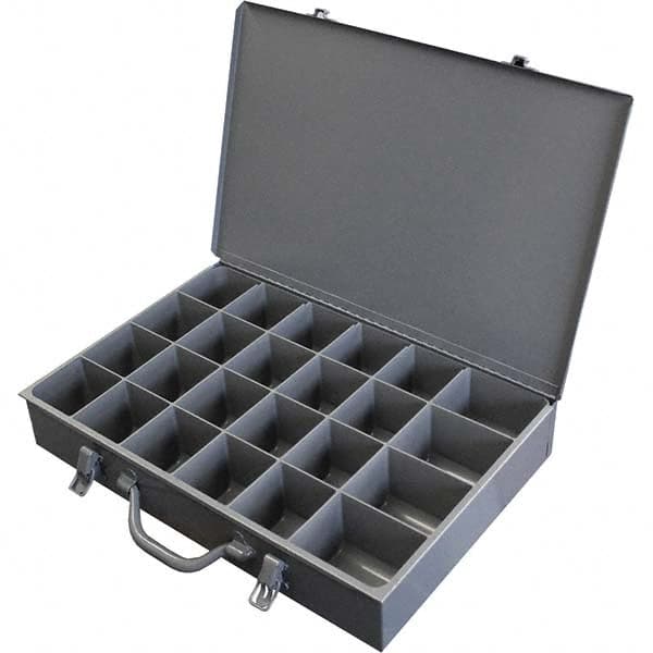 Durham - 24 Compartment Gray Small Parts Compartment Box - Apex Tool & Supply