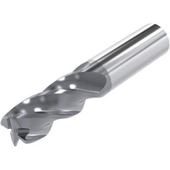 Niagara Cutter - 0.63", 4 Flute, Solid Carbide, 0.06" Corner Radius End Mill - 3-1/2" OAL, 30° Helix, Right Hand Flute, 1-1/4" LOC, Right Hand Cut - Apex Tool & Supply