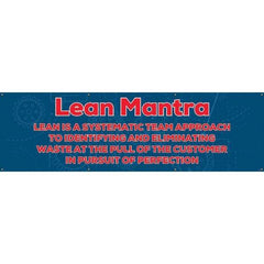 NMC - Banners Message Type: Safety Reinforcement & Motivational Legend: Lean Mantra - Apex Tool & Supply