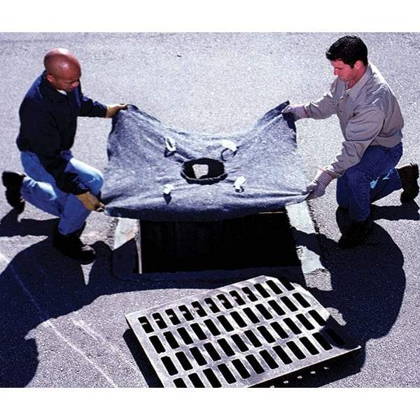 UltraTech - 4' Long x 3' Wide, Ultra X-TEX Recycled Drain Guard - Black, Use for Stormwater/Construction Compliance - Apex Tool & Supply