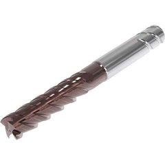 Seco - 12mm, 4 Flute, Single End, Solid Carbide, 1mm Corner Radius End Mill - 100mm OAL, 48° Helix, Right Hand Flute, 45mm LOC, Right Hand Cut, 53mm Extended Reach - Apex Tool & Supply