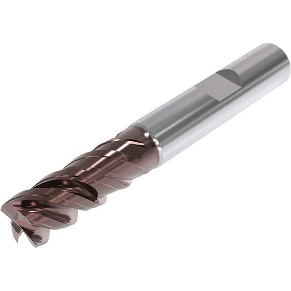 Seco - 20mm, 4 Flute, Single End, Solid Carbide, Corner Chamfer End Mill - 104mm OAL, 48° Helix, Right Hand Flute, 40mm LOC, Right Hand Cut, 51mm Extended Reach - Apex Tool & Supply