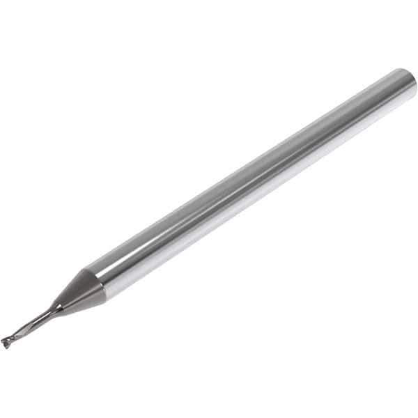 Seco - 2mm, 2 Flute, Single End, Solid Carbide, 0.2mm Corner Radius End Mill - 60mm OAL, 30° Helix, Right Hand Flute, 2.2mm LOC, Right Hand Cut, 25mm Extended Reach - Apex Tool & Supply