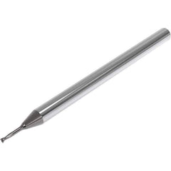 Seco - 1.5mm, 2 Flute, Single End, Solid Carbide, 0.15mm Corner Radius End Mill - 50mm OAL, 30° Helix, Right Hand Flute, 2.2mm LOC, Right Hand Cut, 18mm Extended Reach - Apex Tool & Supply