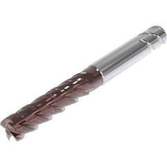 Seco - 16mm, 4 Flute, Single End, Solid Carbide, Corner Chamfer End Mill - 115mm OAL, 48° Helix, Right Hand Flute, 55mm LOC, Right Hand Cut, 65mm Extended Reach - Apex Tool & Supply