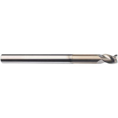 SGS - 20mm, 3 Flute, Single End, Solid Carbide, 0.0591" Corner Radius End Mill - 150mm OAL, 38° Helix, 80mm LOC, Right Hand Cut - Apex Tool & Supply