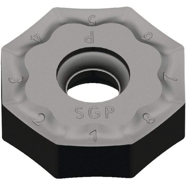 Kennametal - ONPX645 GP Grade KCPK30 Carbide Milling Insert - Al2O3 Finish, 5.81mm Thick, 20mm Inscribed Circle, 0.8mm Corner Radius - Apex Tool & Supply