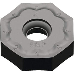 Kennametal - ONPX645 GP Grade KCPK30 Carbide Milling Insert - Al2O3 Finish, 5.81mm Thick, 20mm Inscribed Circle, 0.8mm Corner Radius - Apex Tool & Supply