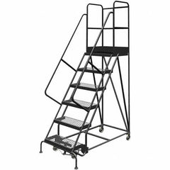 TRI-ARC - Rolling & Wall Mounted Ladders & Platforms Type: Rolling Warehouse Ladder Style: Rolling Platform Ladder - Apex Tool & Supply
