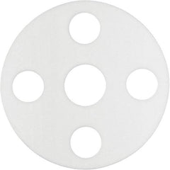 Value Collection - 2-1/2" Pipe, 2-7/8" ID x 7-1/2" OD Flange Gasket - PTFE Plastic, White, 1/16" Thick - Apex Tool & Supply