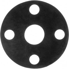 Value Collection - 6" Pipe, 6-5/8" ID x 11" OD Flange Gasket - Buna-N Rubber, Black, 1/16" Thick - Apex Tool & Supply