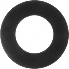 Value Collection - 4" Pipe, 4-1/2" ID x 7-1/8" OD Flange Gasket - Viton Rubber, Black, 1/16" Thick - Apex Tool & Supply