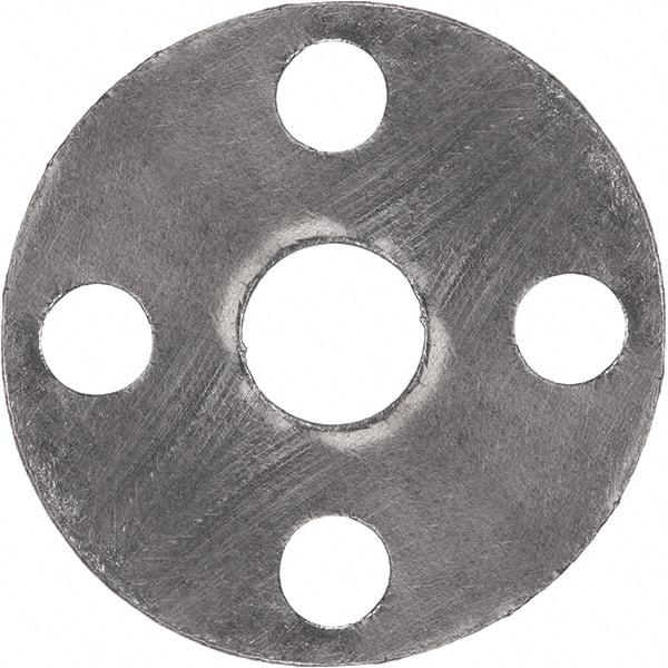 Value Collection - 3" Pipe, 3-1/2" ID x 7-1/2" OD Flange Gasket - Reinforced Graphite, Gray, 1/16" Thick - Apex Tool & Supply