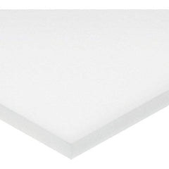 Value Collection - 1/8" Thick x 1' Wide x 2' Long, ePTFE Sheet - White, General Purpose Grade - Apex Tool & Supply