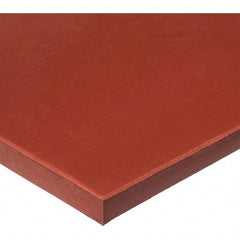Value Collection - 1/8" Thick x 120" Long, Plain Silicone Strip - Stock Length, 60 Shore A Durometer, -60 to 400°F, Red - Apex Tool & Supply