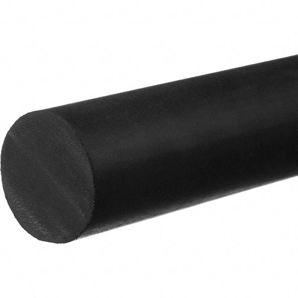 Value Collection - 5' Long, Standard Round Viton Cord - 9/64" Diam, Black - Apex Tool & Supply