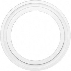Value Collection - 6", Clamp Style, Sanitary Silicone Pipe Gasket - Tube OD Connection - Apex Tool & Supply