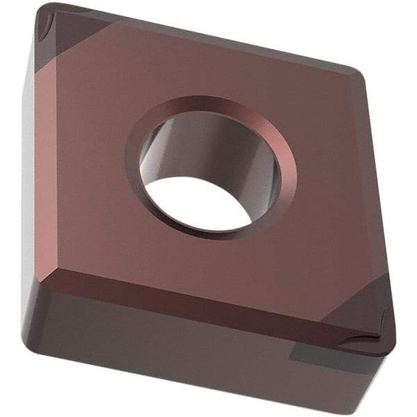 Seco - CNGM120408 Grade CH2540 PCBN Turning Insert - TiSiN Finish, Parallelogram, 1/2" Inscr Circle, 4.76mm Thick, 0.03" Corner Radius - Apex Tool & Supply
