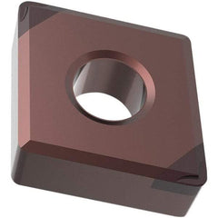 Seco - CNGM120408 Grade CH2540 PCBN Turning Insert - TiSiN Finish, Parallelogram, 1/2" Inscr Circle, 4.76mm Thick, 0.03" Corner Radius - Apex Tool & Supply