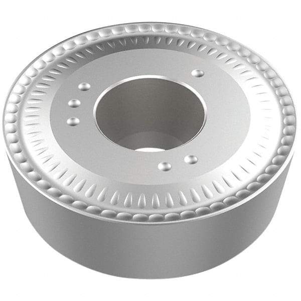 Seco - RCMX250702 R3 Grade TP2501 Carbide Turning Insert - Ti(C/N)/Al2O3/TiN Finish, Round, 25mm Inscr Circle, 7.94mm Thick, 12.5mm Corner Radius - Apex Tool & Supply