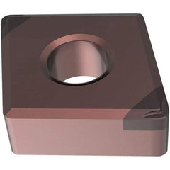Seco - CNGM120408 Grade CH2540 PCBN Turning Insert - TiSiN Finish, Parallelogram, 1/2" Inscr Circle, 4.76mm Thick, 0.03" Corner Radius - Apex Tool & Supply