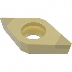 Seco - DCGW32.51 Grade CH3515 PCBN Turning Insert - TiAlN Finish, Diamond, 0.38" Inscr Circle, 3.97mm Thick, 0.02" Corner Radius - Apex Tool & Supply