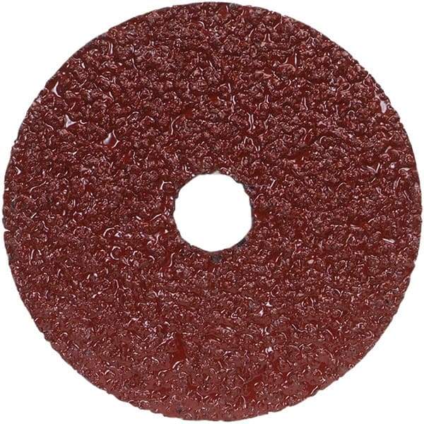 Norton - 9-1/8" Diam 5/8-11 Threaded Hole 24 Grit Fiber Disc - Very Coarse Grade, Aluminum Oxide, 6,600 Max RPM, Series F240 - Apex Tool & Supply