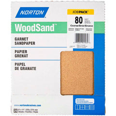 Norton - Sanding Sheets Abrasive Material: Garnet Grade: Coarse - Apex Tool & Supply
