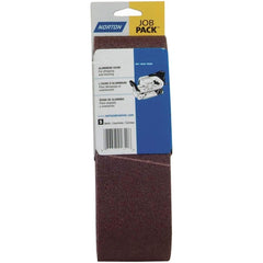 Norton - 3" Wide x 24" OAL, 120 Grit, Aluminum Oxide Abrasive Belt - Apex Tool & Supply