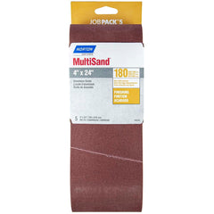 Norton - 4" Wide x 24" OAL, 180 Grit, Aluminum Oxide Abrasive Belt - Apex Tool & Supply
