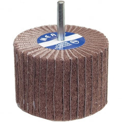 Norton - 2" Diam x 1" Face Width, Very Fine Aluminum Oxide Nonwoven Mounted Flap Wheel - Apex Tool & Supply
