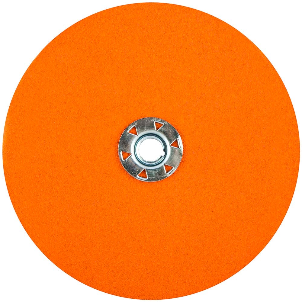 Norton - 7" Diam, 5/8" Hole, 80 Grit Ceramic Alumina Fiber Disc - Apex Tool & Supply