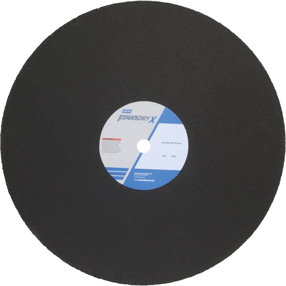 Norton - 20 x 5/32, 1" Hole 30 Grit Aluminum Oxide Cutoff Wheel - Apex Tool & Supply