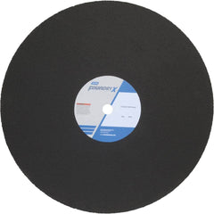 Norton - 20 x 5/32, 1" Hole 30 Grit Aluminum Oxide Cutoff Wheel - Apex Tool & Supply