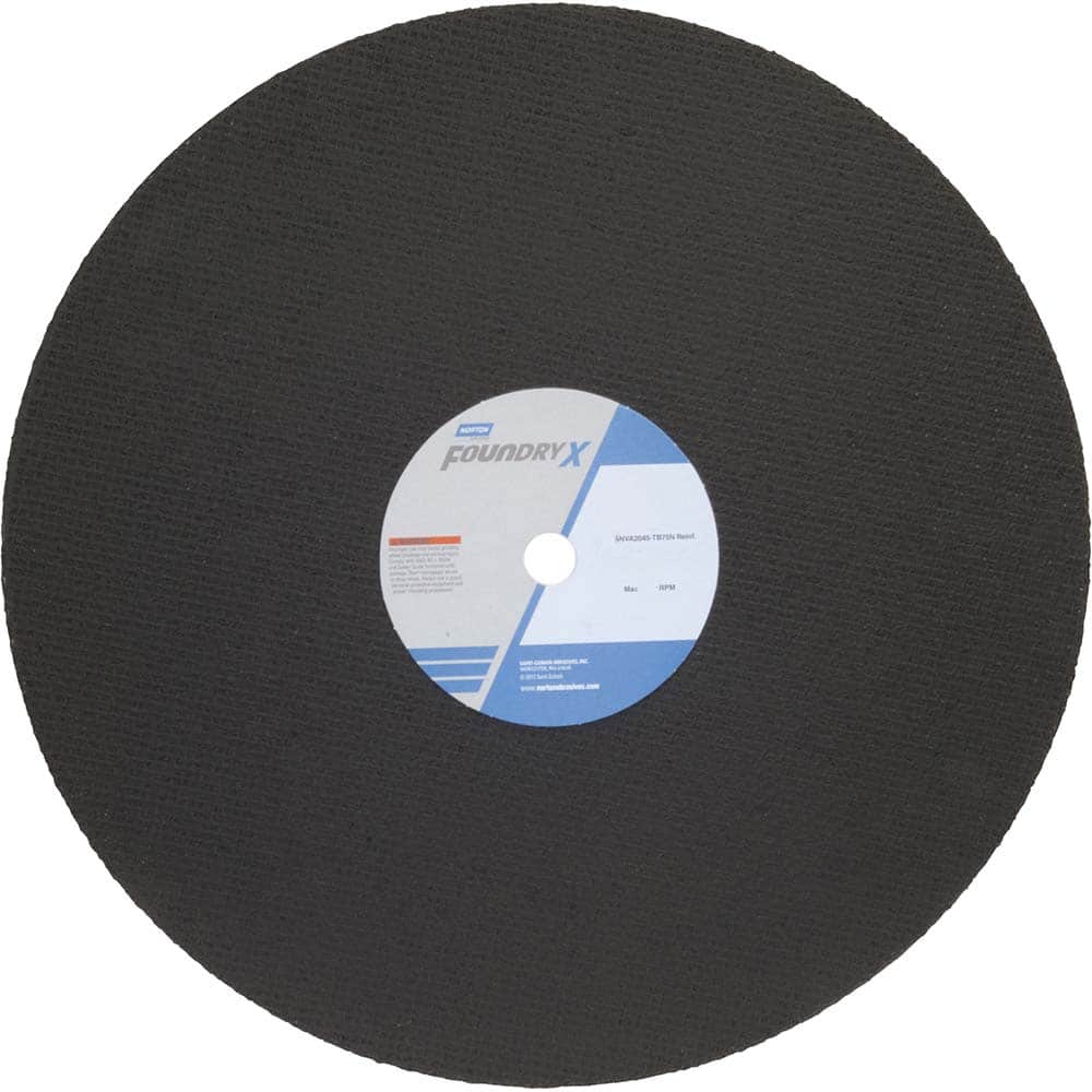 Norton - 20 x 5/32, 1" Hole 24 Grit Zirconia Alumina Cutoff Wheel - Apex Tool & Supply